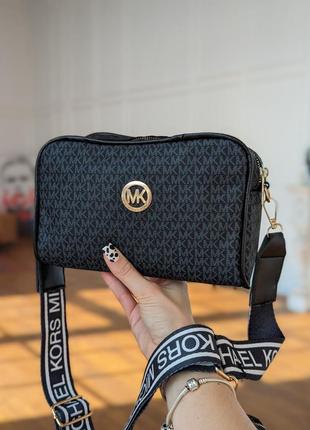 Сумка michael kors 2 в 1 чорна1 фото