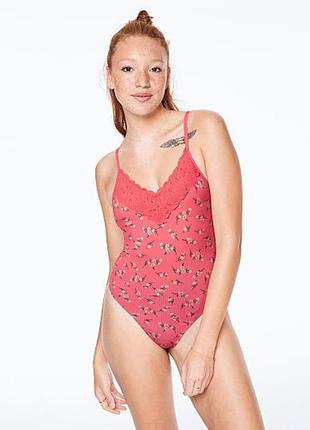 Victoria's secret pink cami bodysuit1 фото