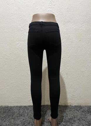 Черные джинсы скинни / черные брюки зара / черные джинсы skinny zara2 фото