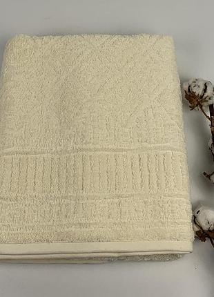 Рушник philippus platinum cotton 70х140 manila молочний(e991)