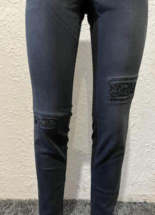 Черно - серые джинсы женские / серые джинсы женские yessica2 фото