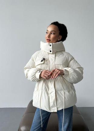 Крута куртка парка жіноча молодіжна , утеплена синтепоном 🤌🩷2 фото