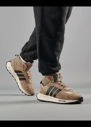 Adidas originals retropy e5 sand black fur