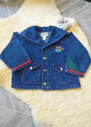 Джинсовая куртка, морской стиль.