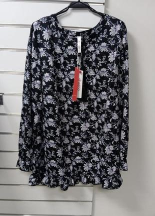 Квіткова блузка sheego розмір 50 євро