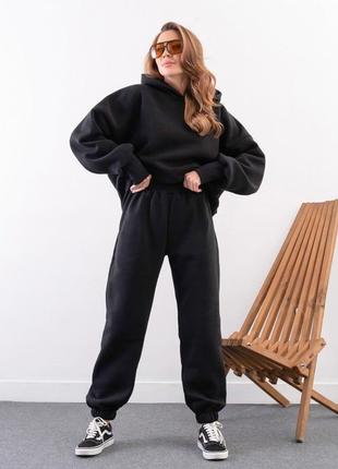 Теплий оверсайз костюм