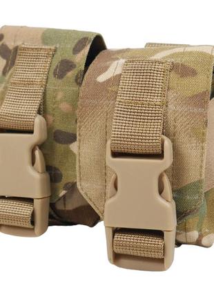 Тактический подсумок под 2 гранаты kiborg gu double mag pouch multicam