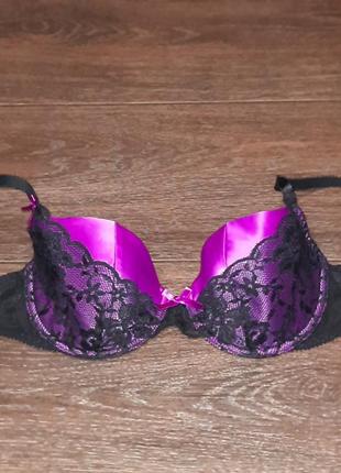 Брендовый красивый бюстгалтер с кружевом р. 32 b 70 b от ann summers, косточки, поролон