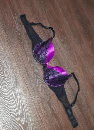 Брендовый красивый бюстгалтер с кружевом р. 32 b 70 b от ann summers, косточки, поролон8 фото