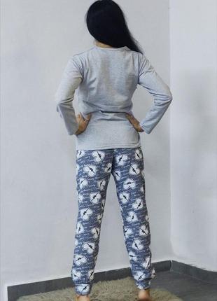 Пижама комплект подарка кофта штаны домашняя одежда для дома сна набор пижамка3 фото