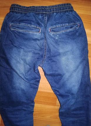 Джинсы джоггеры на флисе, теплые джинсы4 фото
