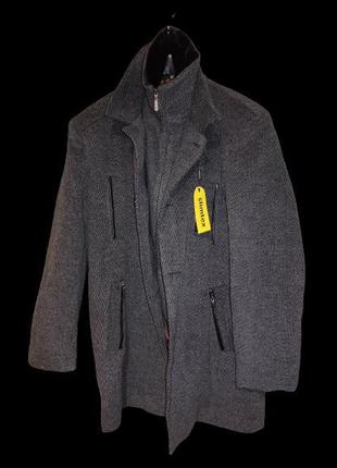 Новое мужское пальто bastion осень зима размер 58 4xl2 фото