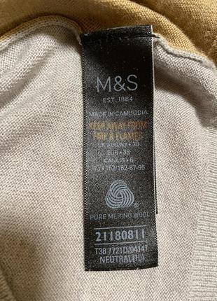 Свитер m&amp;s шерсть мериноса3 фото