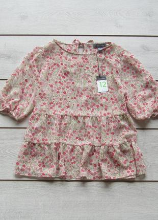 Нова ніжна блуза в квітковий принт від primark