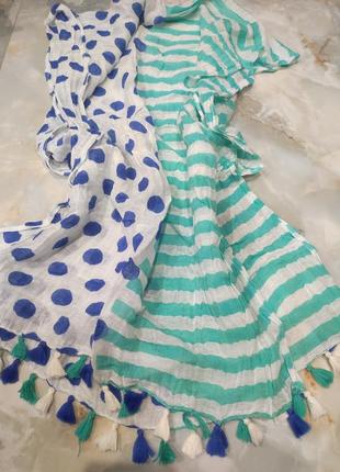 Летний весенний шарф марлевочка1 фото