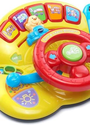 Развивающий музыкальный руль vtech turn and learn driver юный водитель4 фото