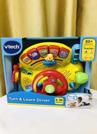 Развивающий музыкальный руль vtech turn and learn driver юный водитель1 фото