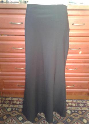 Длинная черная юбка-русалка 48-50р5 фото