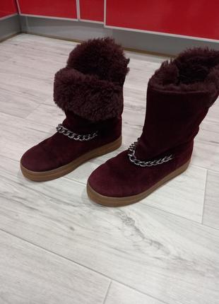 Уггі,натуральна замша та хутро