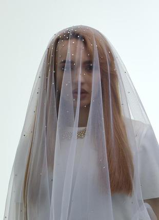 Фата для невесты со стразами. сияй!