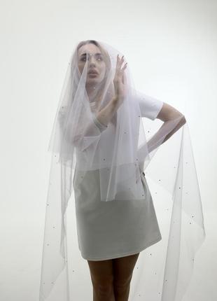 Фата для невесты со стразами. сияй!