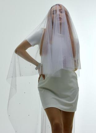 Фата для невесты со стразами. сияй!