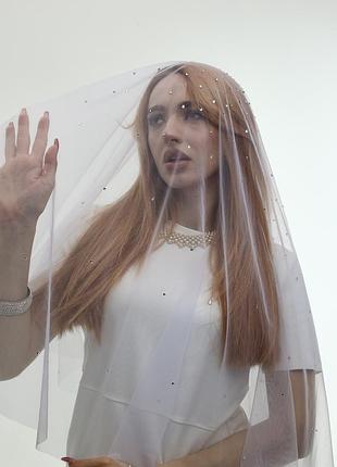 Фата для невесты со стразами. сияй!