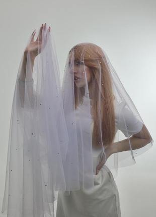 Фата для невесты со стразами. сияй!