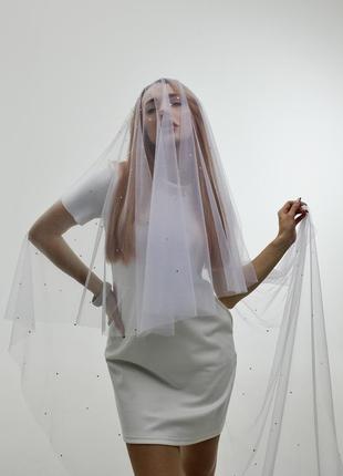 Фата для невесты со стразами. сияй!