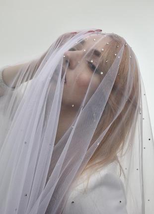 Фата для невесты со стразами. сияй!