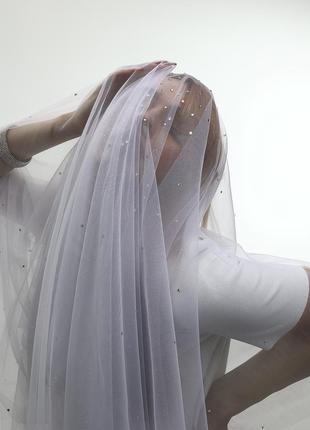 Фата для невесты со стразами. сияй!