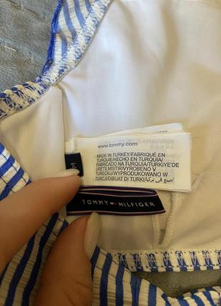 Полосатый топик с открытой спиной, оригинал tommy hilfiger,верх от купальника,топ,бюстгальтер до раздельного купальника6 фото