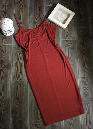 Платье комбинация на бретелях в бельевом стиле hm1 фото