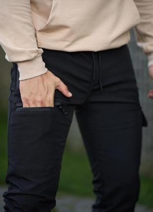 Стильные теплые брюки softshell, мягкий микрофлис.5 фото