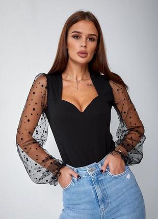 Боди с очень красивыми рукавами