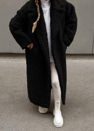 Пальто шуба эко мех женское длинное осеннее зимнее демисезонное на осень зима теплое с поясом бежевая черная коричневая серая белое без капюшона базовое стильное9 фото