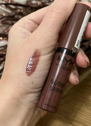 Оригинальный nyx professional makeup butter gloss увлажняющий блеск дял губ 17 ginger snap