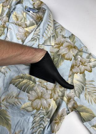 🌺hawaiian vintage сорочка гавайка з квітами вінтажна4 фото