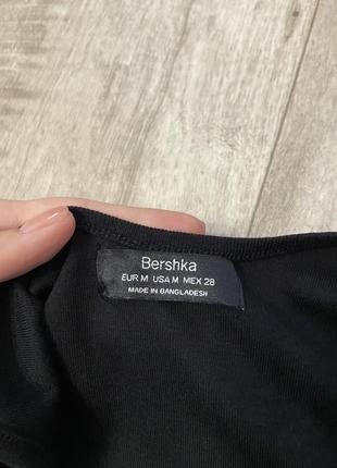 Базовий боді в рубчик bershka розмір s 444 фото