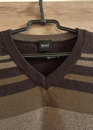 Шикарний вовняний светр, пуловер boss2 фото