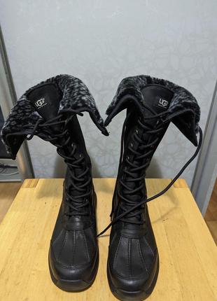 Ugg waterproof - зимние кожаные водонепроницаемые ботинки сапоги ботинки3 фото