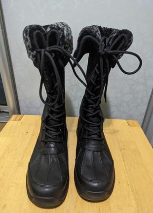 Ugg waterproof - зимние кожаные водонепроницаемые ботинки сапоги ботинки2 фото