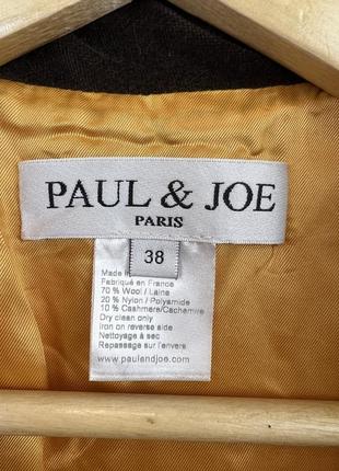 Paul &amp; joe wool шерстяное французское пальто в стиле chanel9 фото