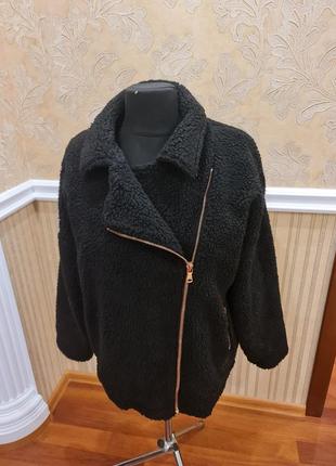 Сучасна м'якенька тепла курточка тедді р.582 фото