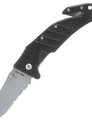 Рятувальний складаний ніж для виживання mil-tec car knife black 22060
