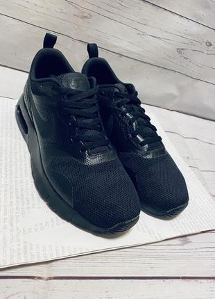 Оригинальные кроссовки nike air max tavas 814443 005 black черные р38.5