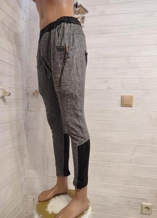 Красиві спортивні штани m-xxl з легкими вставками, 4 кишені