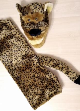 Хутряний костюм леопарда, ричить, плямистої пантери, звір, костюм з озвучкою , з риком