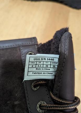 Ugg waterproof - зимние кожаные водонепроницаемые ботинки ботинки7 фото