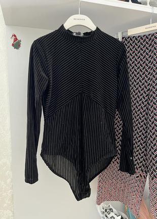Крутое бархатное боди primark
